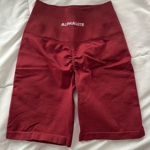 🚫SOLD🚫Alphalete Bordeaux biker shorts